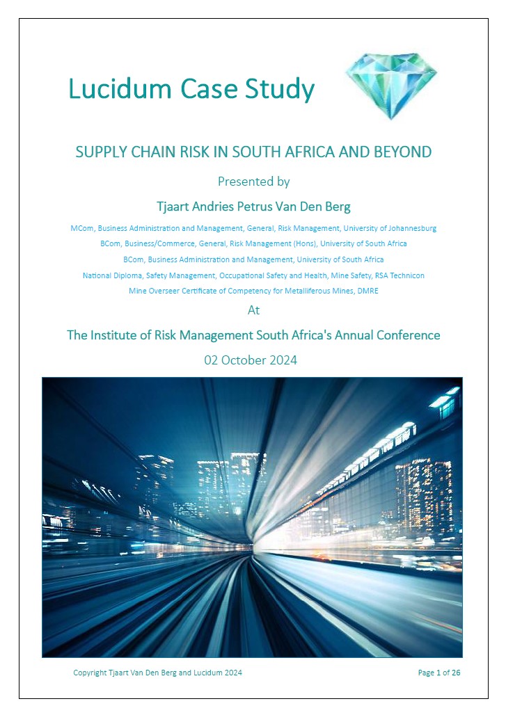 Case Study Supply Chain Risk - 2024 Oct 01